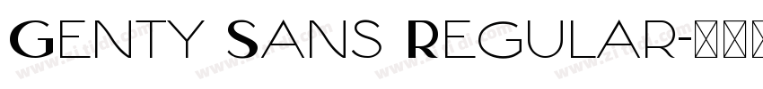 Genty Sans Regular字体转换